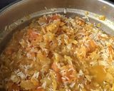 A picture of step 3 of Masoor Dal khichadi.