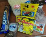 Foto langkah ke 1 dari resep Puding Brownies Topping Oreo.
