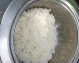 A picture of step 1 of Curd rice.