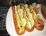A picture of step 8 of Veg hot dog.