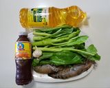 รูปขั้นตอนการทำที่ 1 ของ คะน้าผัดกุ้งนาง