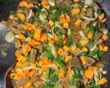 A picture of step 2 of Stir fry couscous.