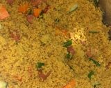 A picture of step 3 of Fried couscous.