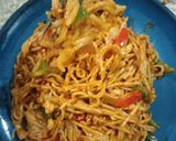 A picture of step 5 of Chicken Spaghetti.