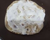 A picture of step 3 of Maggi masala cauliflower wrap.