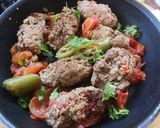 A picture of step 5 of Masala Seekh kabab.