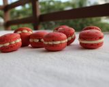 A picture of step 19 of Eggless Raspberry Rose Macarons (Aquafaba).