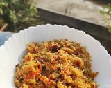 A picture of step 11 of Gur Gajar ke meethe chawal/ (Sweet Jaggery Carrot Rice pudding).