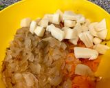 Foto del paso 3 de la receta: Canastita sin masa de calabaza, pollo y muzzarella, apto celíacos. Ideal para la vianda!