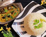 A picture of step 10 of Masala bengan with zeera Rice.