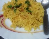A picture of step 6 of Onion Rice.