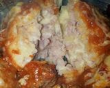 Foto del paso 3 de la receta: Ñoquis rellenos con albóndigas en salsa