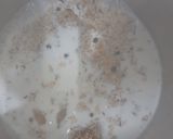 A picture of step 2 of Papaya Dalia smoothie.