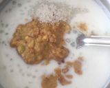 A picture of step 3 of Sabudana pista kheer.