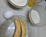 Foto del paso 1 de la receta: Budín de banana 🍌 relleno con dulce de leche