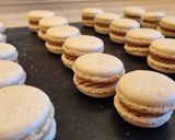 DIÓ macaron, zserbó krémmel recept fázis 13 fotója