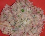 A picture of step 2 of Aalu k Samosay in 3 different Shape.