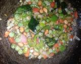 A picture of step 4 of Masala sooji.