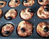 Une image de l'étape 3 de Mini quiches sans pâte aux champignons, poireau, lardons..