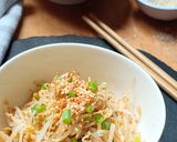 Foto langkah ke 4 dari resep 콩나물 무침||Kong Namul Muchim (Banchan/Side Dish/Tumisan/Pendamping sajian) ala Korea.