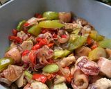 Foto langkah ke 5 dari resep Oseng Cumi Asin Pete.
