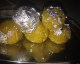 A picture of step 4 of Mango ladoo.
