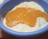 A picture of step 3 of Pumpkin chapatis#theme challenge.