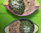 A picture of step 12 of Green Rice with Paneer and Vegetables in Creamy Cheesy Ragi Sauce.