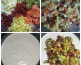 A picture of step 7 of Mixed fruit cheese cake.(No bake).