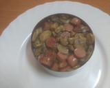 Foto del paso 5 de la receta: Zócalo de arroz blanco con champiñones y huevo escalfado