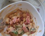 A picture of step 3 of Veg Mayo Wrap.