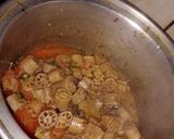 A picture of step 2 of Lotus root (khati beh).