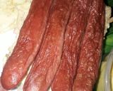 A picture of step 2 of Sausage Sandwich.