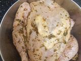ไก่ทั้งตัวอบด้วยหม้อทอดไร้น้ำมัน