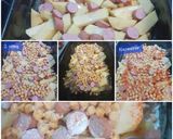Csicseriborsós–virslis tepsis krumpli sajttal és tejszínnel🤗 recept fázis 3 fotója