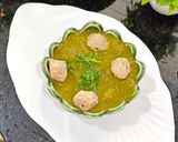 A picture of step 9 of Soya Palak Potato Curry: healthy protein rich curry.