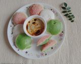 A picture of step 5 of Tricolour Rice and urad dal idli with natural veggie colour.