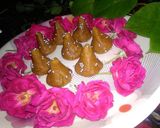 A picture of step 7 of Biscuits modak with tutifruti filling.