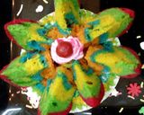 A picture of step 12 of Multicoloured floral muffin.