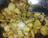 A picture of step 6 of Taro Root Curry Arbi.