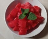 Foto langkah ke 3 dari resep Salad Semangka Madu.
