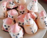 Hình bước làm 2 của món Meringue người tuyết mừng giáng sinh