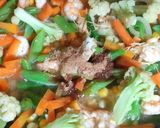 Foto langkah ke 7 dari resep Tumis Sayur Udang Simpel : Buncis, Wortel, Bungkol, jagung pipil.