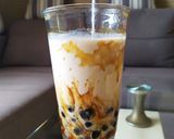 Hình bước làm 7 của món Sữa tươi trân châu đường đen 🥛