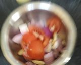 A picture of step 2 of Panner with Bell peppers.