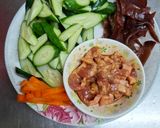 〔在家也能做〕豬肉快炒小黃瓜的食譜步驟2照片