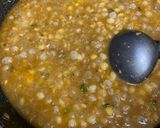 A picture of step 3 of Chole kulche.