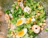 Hình bước làm 4 của món Salad tôm - đậu gà