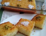 Foto langkah ke 6 dari resep Basbousa - Semolina Cake.