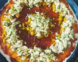 A picture of step 4 of Chana and Paneer stuffed whole wheat bread.